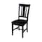 International Concepts 36 in. Solid Wood Round Top Dining Table with 2 Chairs in Black K46-36RT-23B-C10-2 - alternate 4